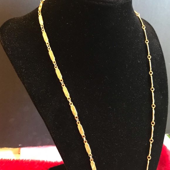Vintage 80s Gold Plated Necklace Chain - Picture 15 of 16